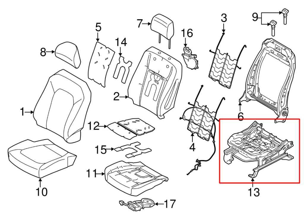 2015-17 Ford F150 Super Cab Lariat Front RH Side Seat Lower Track Frame w/ Motor - Alshned Auto Parts