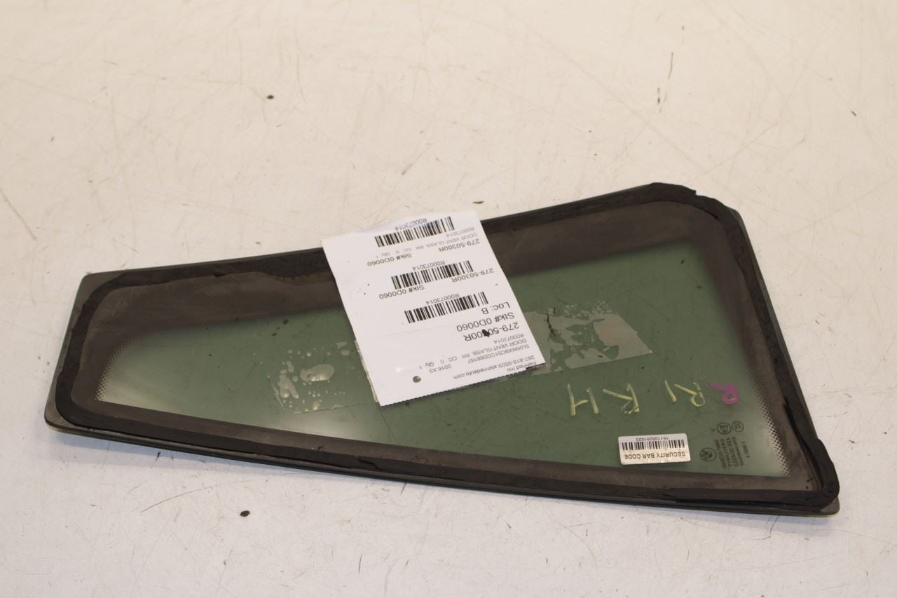 11-17 BMW X3 xDrive28i Rear Right Passenger Side Door Fixed Quarter Window Glass - Alshned Auto Parts