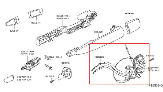 2013-20 Nissan Pathfinder SV Rear Left Side Door Lock Latch Actuator 82501-3KA0B - Alshned Auto Parts