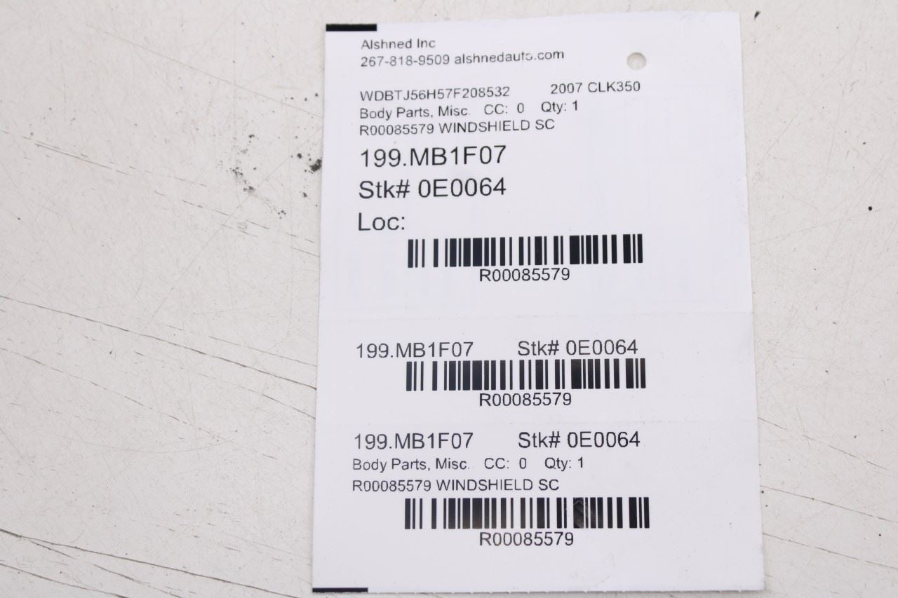 2006-09 Mercedes-Benz CLK350 Front RH and LH and Top Windshield Molding Set of 312