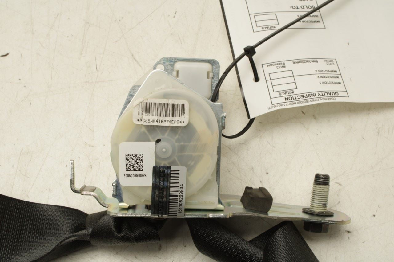 2016-20 Kia Optima LX 2.4L Rear Center 2nd Row Seat Belt Retractor 89850D5500WK - Alshned Auto Parts