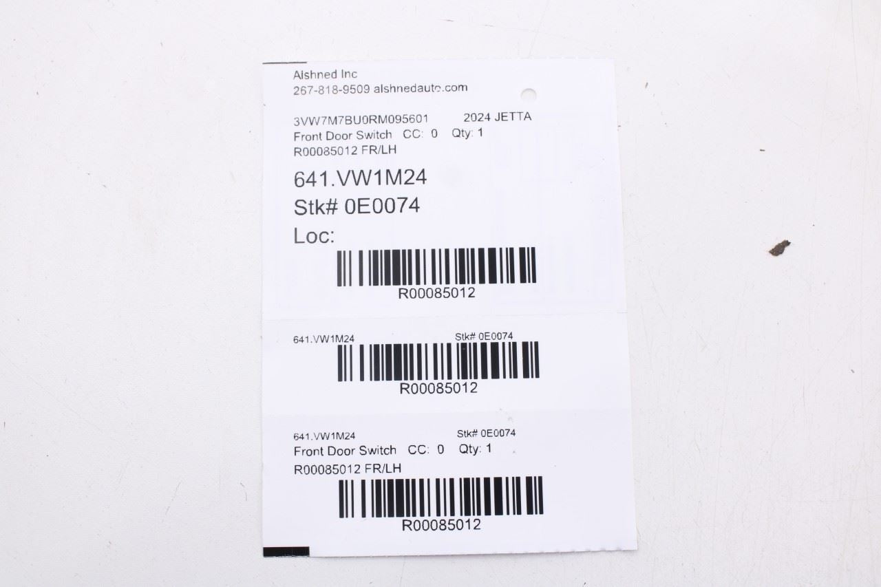 21-25 Volkswagen Jetta SE Front LH Master Power Window Switch and Mirror Switch - Alshned Auto Parts