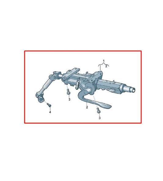2010-18 Volkswagen Jetta Sport 1.8L Steering Column Assembly 1K1-419-502-BM OEM - Alshned Auto Parts