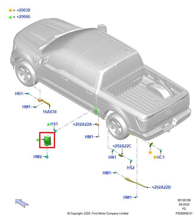2021-26 Ford F150 XLT SuperCrew Rear Truck Cab RH LH Lower Corner Molding *ReaD* - Alshned Auto Parts
