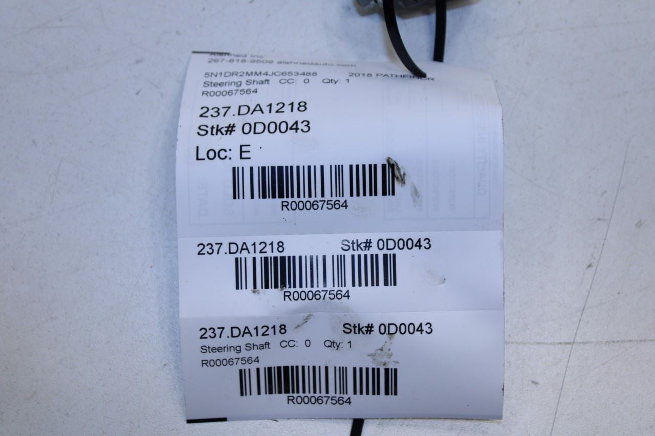 2013-20 Nissan Pathfinder SV Steering Column Intermediate Lower Shaft Joint Bar - Alshned Auto Parts