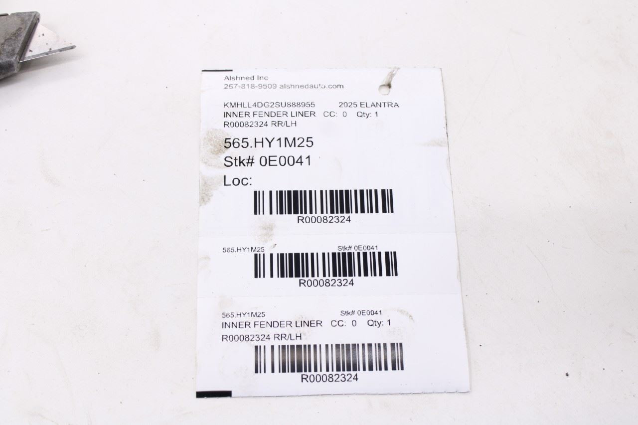 2021-26 Hyundai Elantra SE Rear Left Driver Side Wheelhouse Liner Splash Shield13