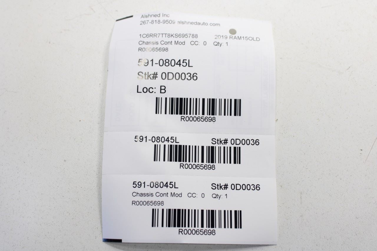 2014-2024 Ram 1500 Classic Crew Cab Front Left Door Control Module 68225101AC - Alshned Auto Parts