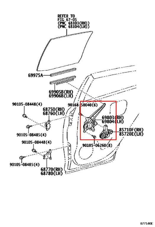 2013-2020 Lexus GS350 Rear Right Side Door Window Regulator w/ Motor 69803-33050 - Alshned Auto Parts