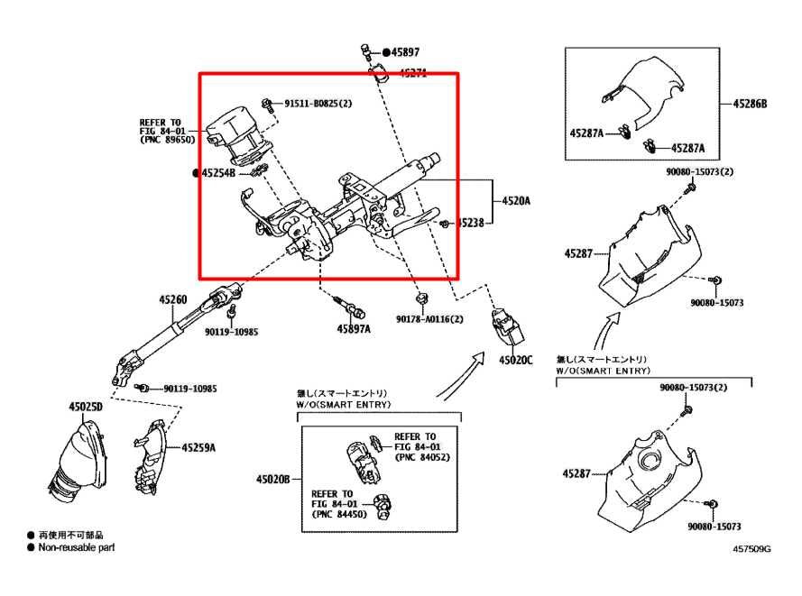 2022-2024 Toyota Corolla LE 2.0L FWD Steering Column Assembly 45250-02Q50 OEM - Alshned Auto Parts