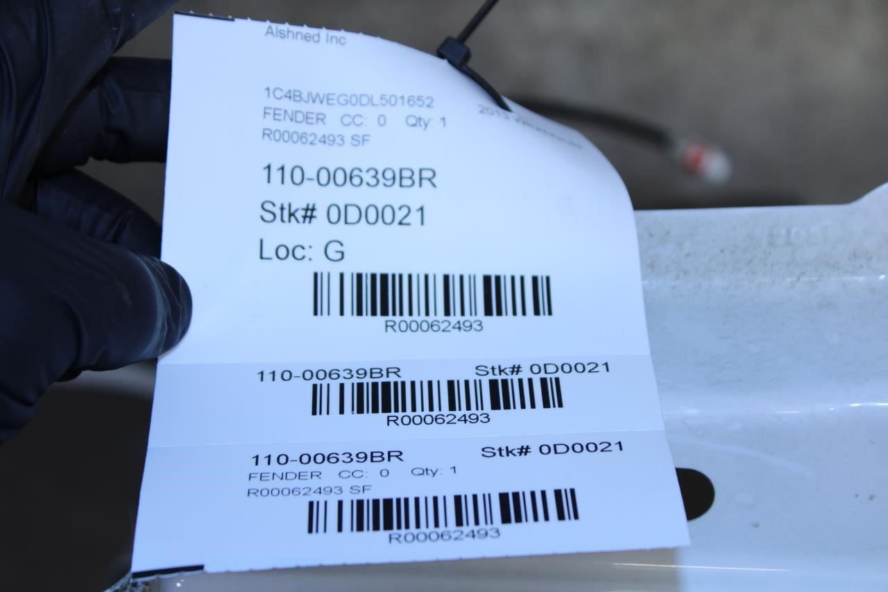 2007-2017 Jeep Wrangler Sahara Front Right Fender Panel 68002398AE OEM *ReaD* - Alshned Auto Parts