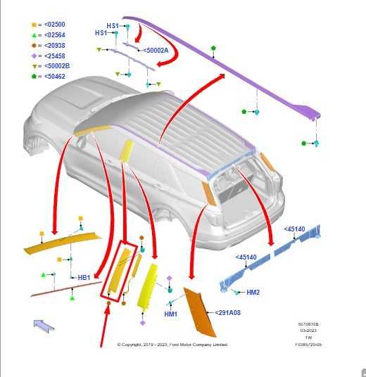 20-25 Ford Explorer Police Front LH Door B-Pillar Applique Molding LB5Z7820555B - Alshned Auto Parts