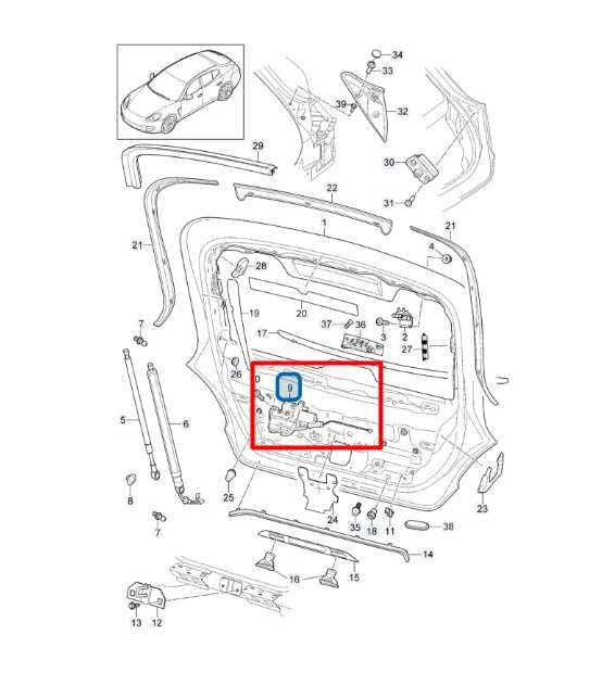 10-16 Porsche Panamera 4 Rear Trunk Deck Lid Lock Latch Actuator 970-512-053-05 - Alshned Auto Parts