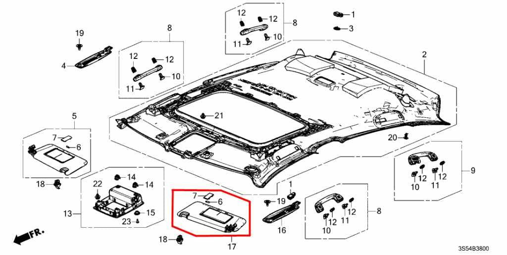 23-25 Acura Integra A-Spec Front LH Side Sun Visor w/ Illuminated Mirror *ReaD* - Alshned Auto Parts