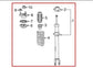 2015-23 Mercedes-Benz C300 4Matic 2.0L AWD Front Left Side Shock Strut Absorber1