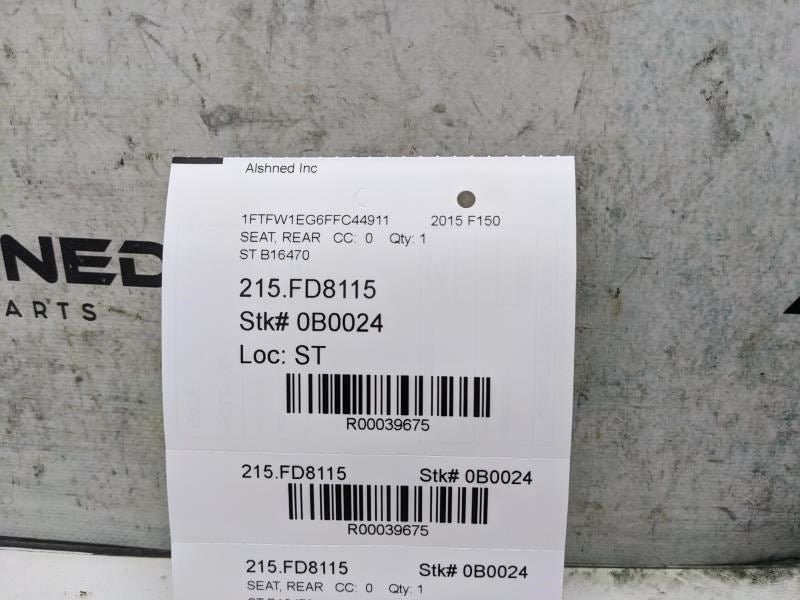2015-17 Ford F150 XLT 3.5L Rear Right Side 2nd Row Seat Complete FL3Z-1663840-B - Alshned Auto Parts