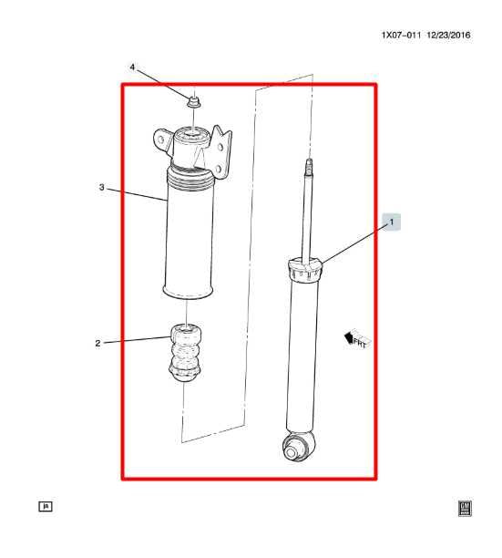 18-24 Chevrolet Equinox LT AWD Rear Right Side Shock Strut Absorber 84361747 OEM - Alshned Auto Parts