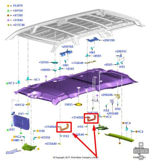 18-21 Ford Expedition Headliner Grab Bar Assist Handle Set of 3 EJ7Z-7831406-AD - Alshned Auto Parts
