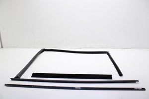10-15 BMW 750i xDrive Front Left Door Run Channel Belt Outer Inner Molding Seal