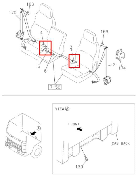 12-20 Isuzu NPR HD Front Passenger RH and Driver Left Side Seat Belt Buckle Set - Alshned Auto Parts