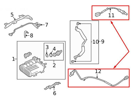 2016-2023 Mazda CX-9 Grand Touring 2.5L Front and Rear Oxygen Sensor PY8V-18-8G1 - Alshned Auto Parts