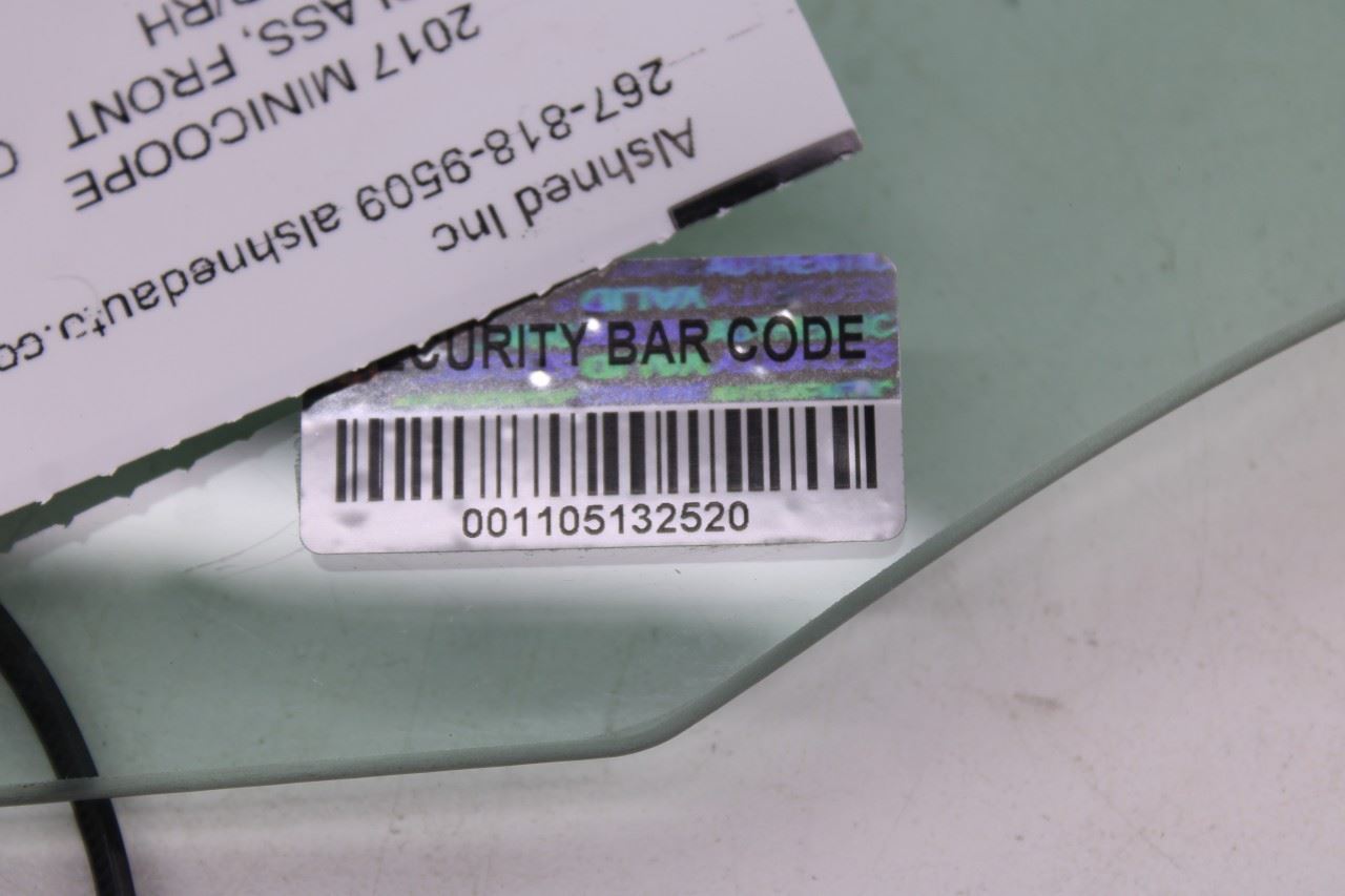 2014-25 Mini Cooper Front Passenger Right Side Door Window Glass 51-33-7-320-2868