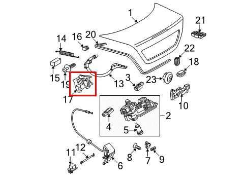 2003-06 Mercedes-Benz E500 Rear Power Trunk Lid Motor Actuator w/ Control Module1