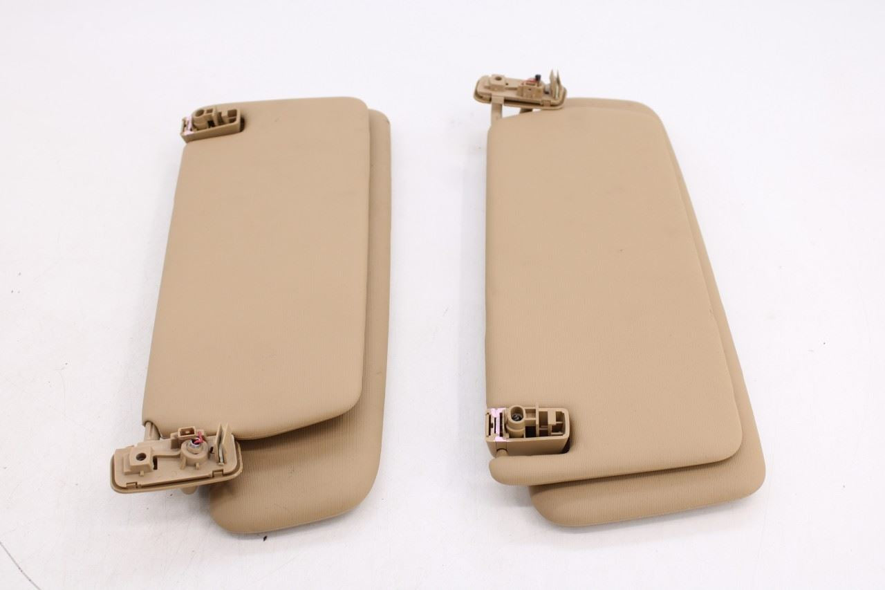 11-18 Porsche Cayenne S Front Right and Left Side Sun Visor Set w/ Mirror *ReaD*0