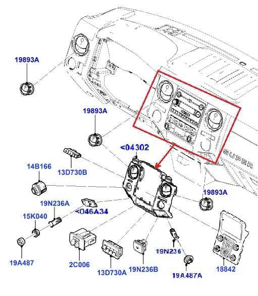 13-2016 Ford F250 Lariat Dash Faceplate Center Stack Controls EC3T18A802FBQ6AC - Alshned Auto Parts