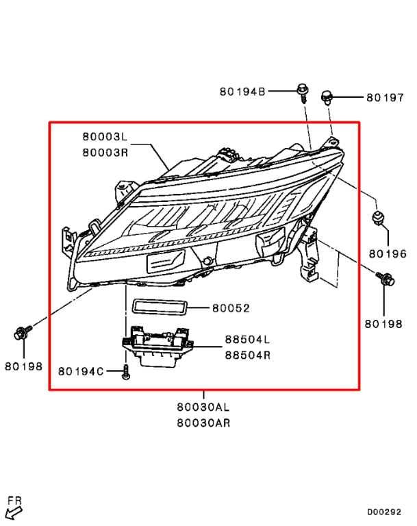 2020-25 Mitsubishi Outlander Sport SE Front Right Side LED Headlight Lamp *ReaD* - Alshned Auto Parts