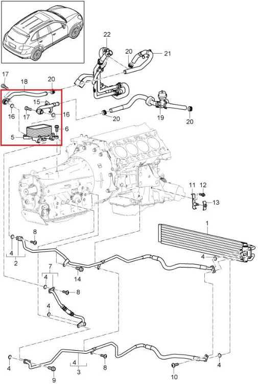 2011-18 Porsche Cayenne S 4.8L AWD Automatic Transmission Oil Cooler 958307037001