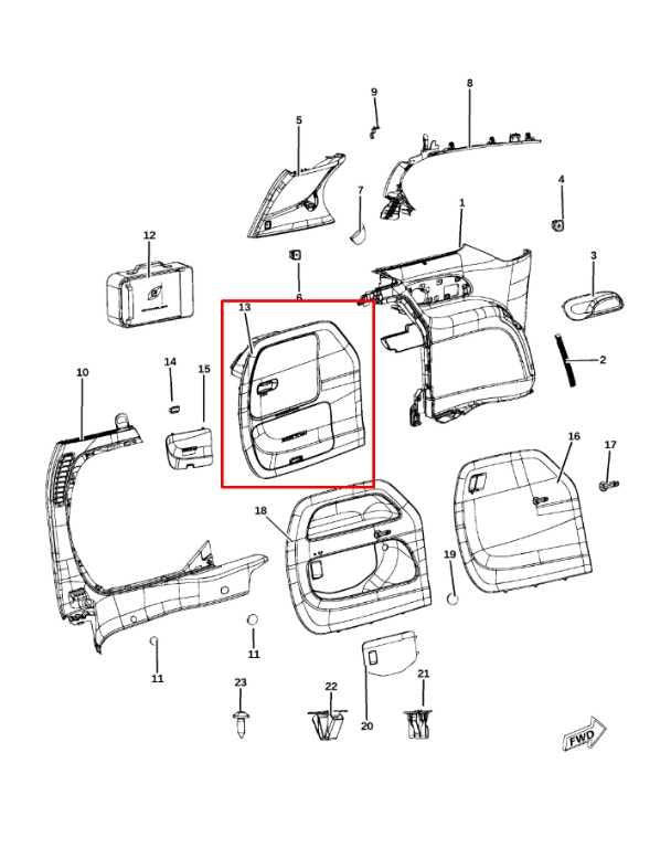 2017-2020 Chrysler Pacifica Limited Rear Left Side Cargo Door Trim Panel *ReaD* - Alshned Auto Parts