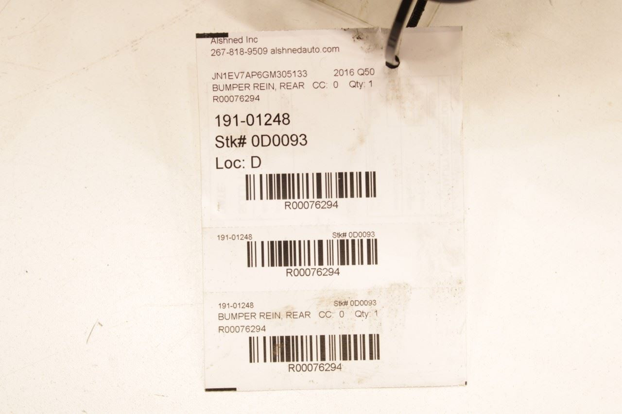 2014-2018 Infiniti Q50 Premium Rear Bumper Reinforcement Impact Bar 85030-4GA0A - Alshned Auto Parts