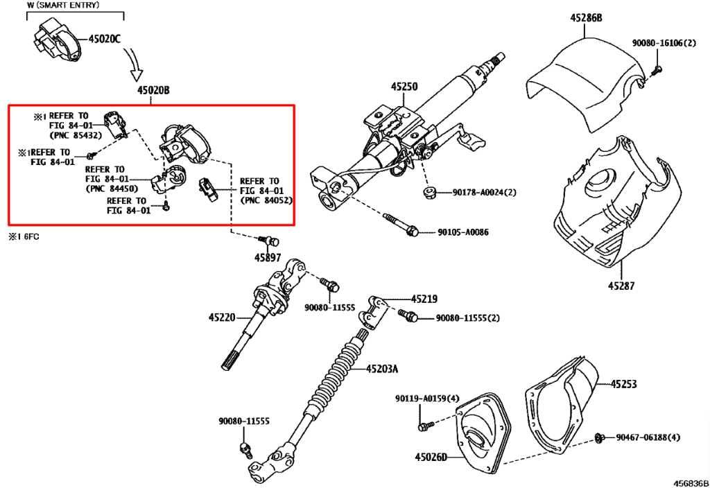 2015-23 Toyota Tacoma SR5 3.5L 4WD Steering Column Ignition Lock Cylinder Switch1