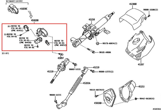 2015-23 Toyota Tacoma SR5 3.5L 4WD Steering Column Ignition Lock Cylinder Switch - Alshned Auto Parts