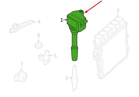 2023-2024 BMW 430i Gran Coupe xDrive 2.0L Ignition Coil Set of 4 8643360 OEM - Alshned Auto Parts