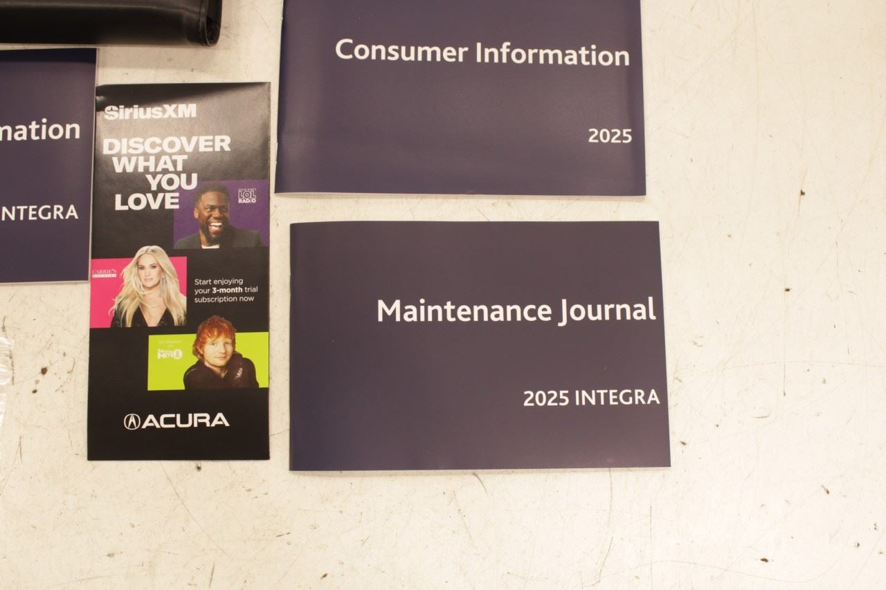 2025 Acura Integra A-Spec Owners Manual Set with Case R75103 - Alshned Auto Parts