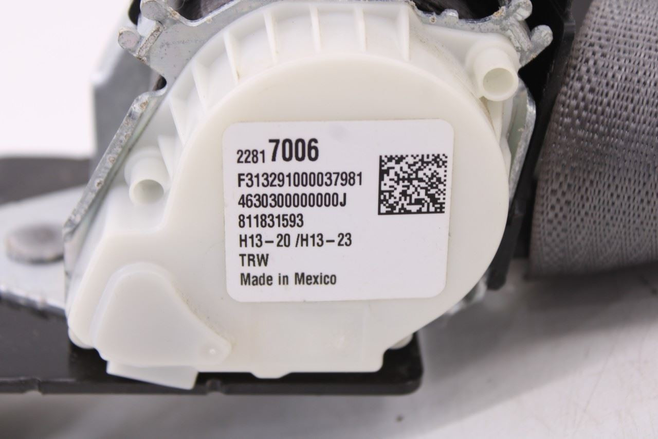 2014-16 Chevy Silverado 1500 Work Truck Rear Center 2nd Row Seat Belt Retractor8