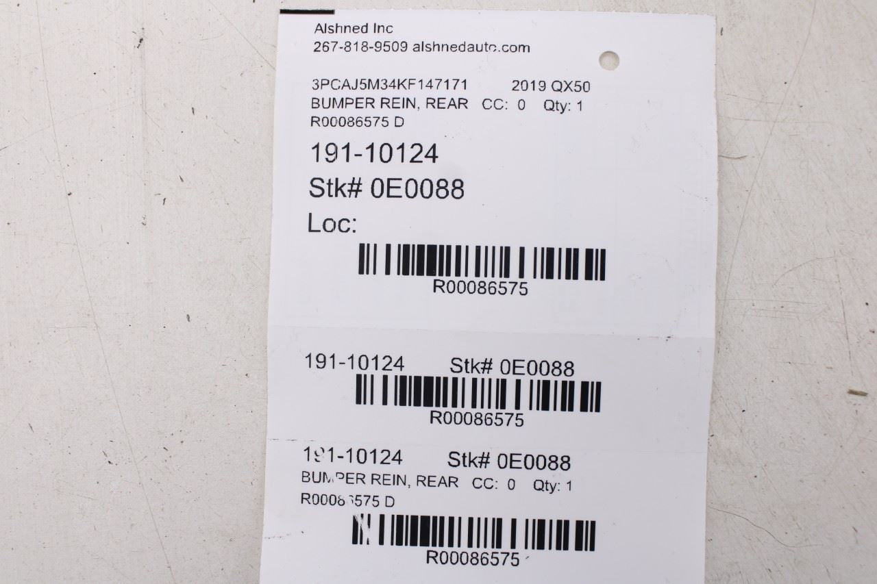 2019-2025 Infiniti QX50 Rear Bumper Reinforcement Impact Bar 85030-5NA0A *ReaD* - Alshned Auto Parts