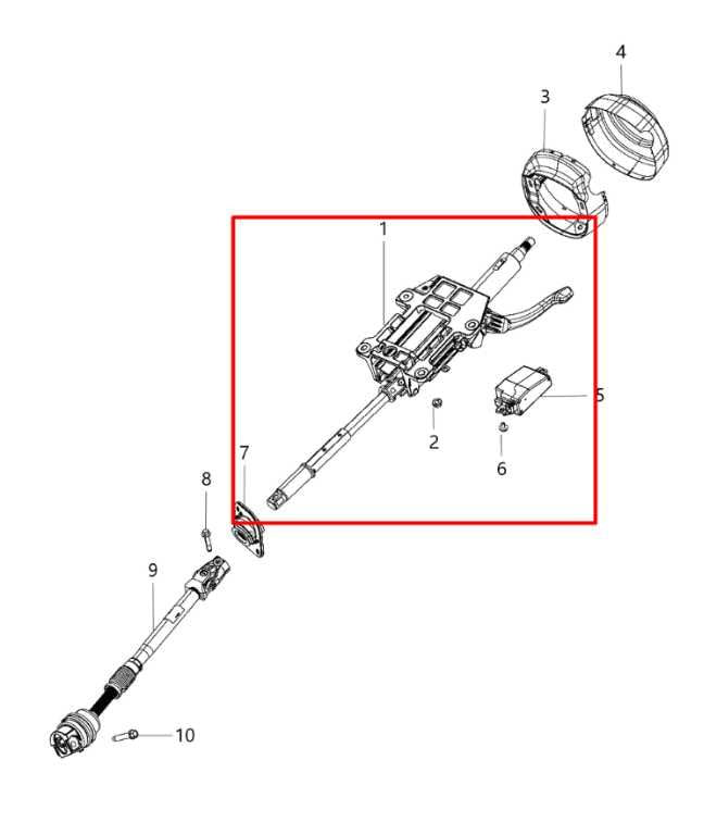 2020-2025 Jeep Gladiator 3.6L Steering Column Assembly 55057447AD OEM - Alshned Auto Parts