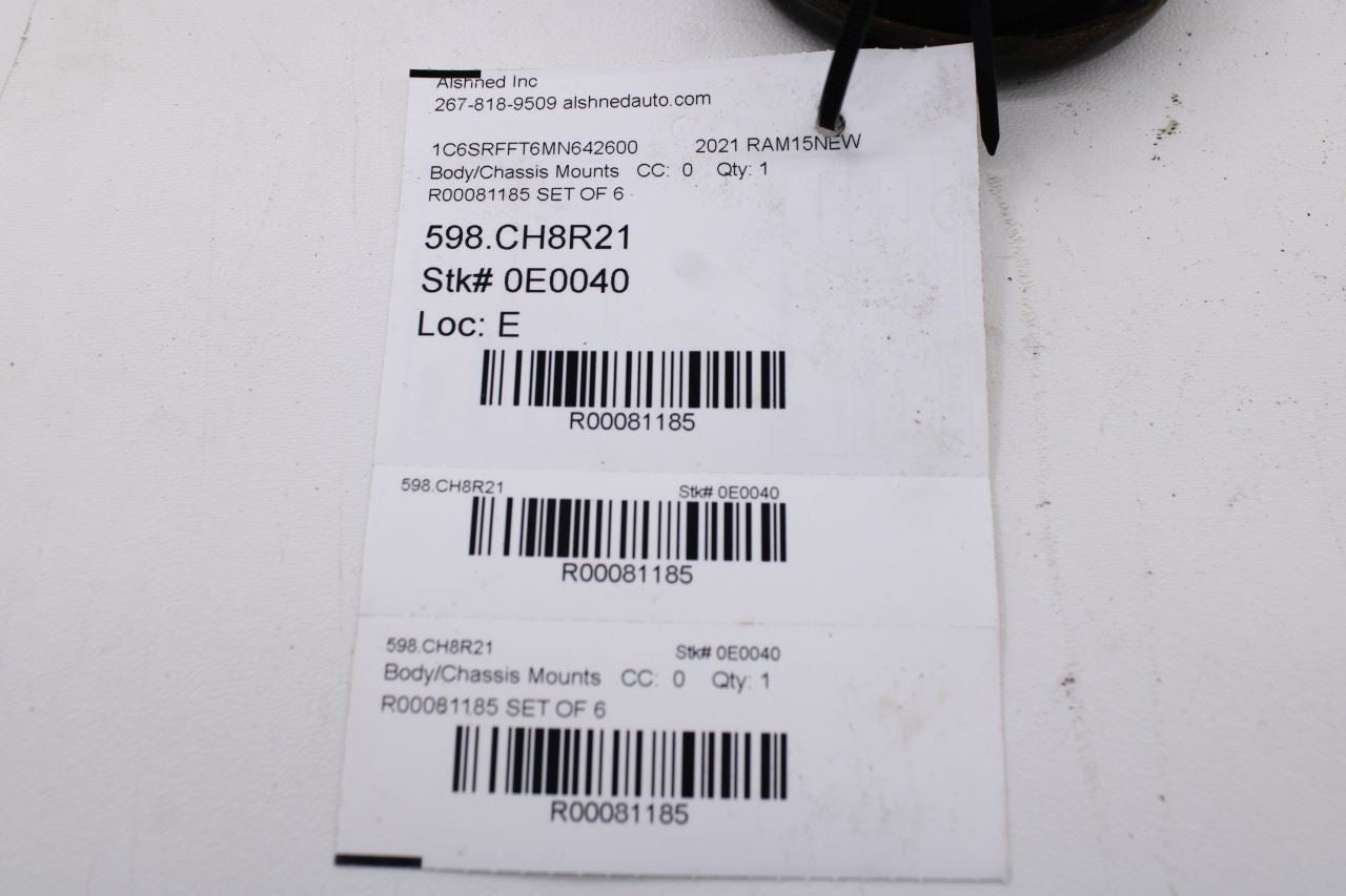 2019-26 Ram 1500 Big Horn Body Frame Hold Down Cushion Mount Insolator Set of 615