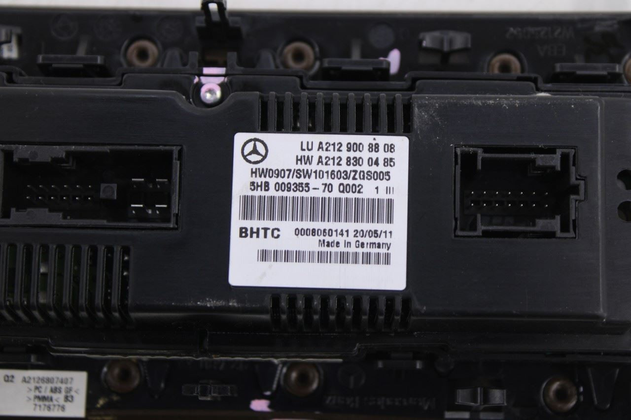2010-13 Mercedes-Benz E 350 Luxury 4Matic AC Heater Temperature Climate Control13