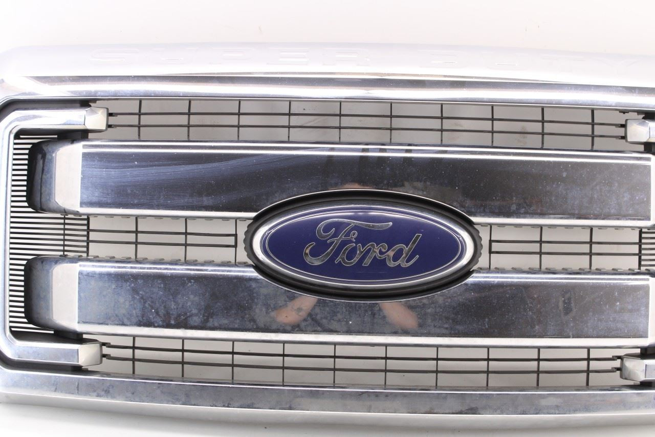 2011-16 Ford F250 Lariat Crew Cab Front Radiator Grille Chrome w/ Emblem *ReaD* - Alshned Auto Parts