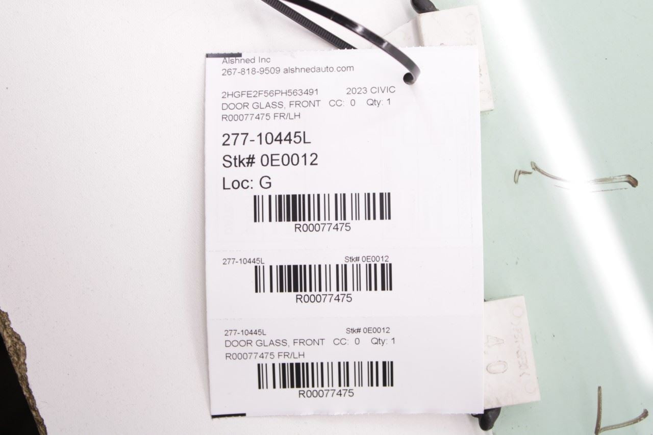 2022-2026 Honda Civic Sport Front Left Driver Side Door Window Glass 73350T20A02 - Alshned Auto Parts