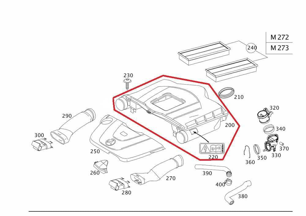 2006-09 Mercedes-Benz CLK 350 3.5L Intake Air Cleaner Filter Housing 2730901201 - Alshned Auto Parts