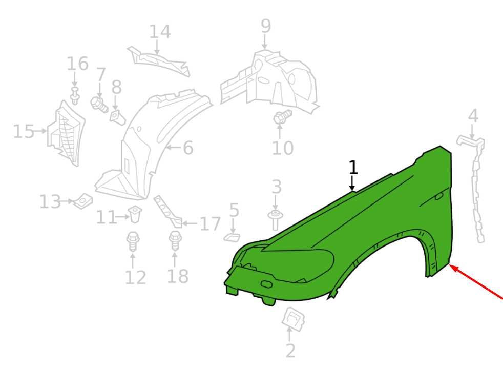 2011-2013 BMW X5 Xdrive35i Front Left Side Fender Panel 51657222995 OEM *ReaD* - Alshned Auto Parts