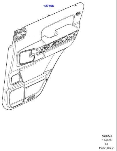 10-12 Land Rover Range Rover HSE Rear Right Door Trim Panel LR009604 OEM *ReaD* - Alshned Auto Parts