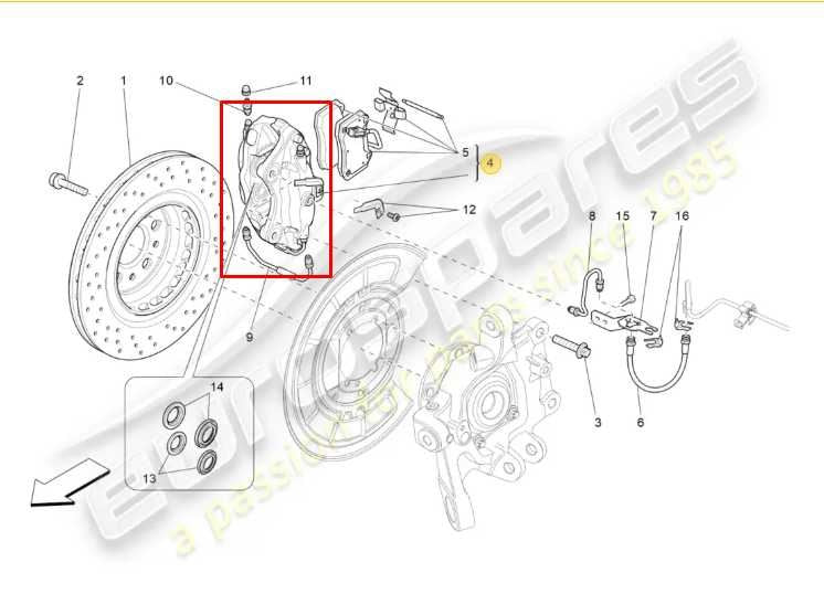 14-16 Maserati Ghibli S Q4 Rear Right and Left Side Brake Disc Caliper 670006309 - Alshned Auto Parts
