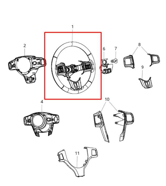 2011-2016 Chrysler Town & Country Steering Wheel Leather w/ Control Buttons - Alshned Auto Parts