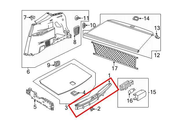 2018-2025 Volkswagen Atlas SE Rear Trunk Sill Scuff Kick Plate Trim Panel Cover - Alshned Auto Parts