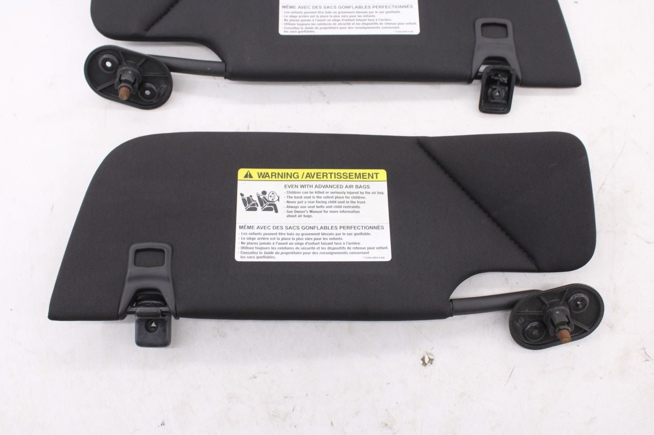 10-11 Ford Mustang Premium Conv V6 Front RH and LH Side Sun Visor Set w/ Mirror - Alshned Auto Parts